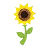 Ballon Hélium Tournesol Jaune Géant 152cm