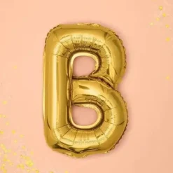 Ballon Lettre B Or - 35cm