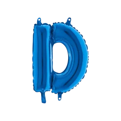 Ballon Lettre D Bleu - 35cm