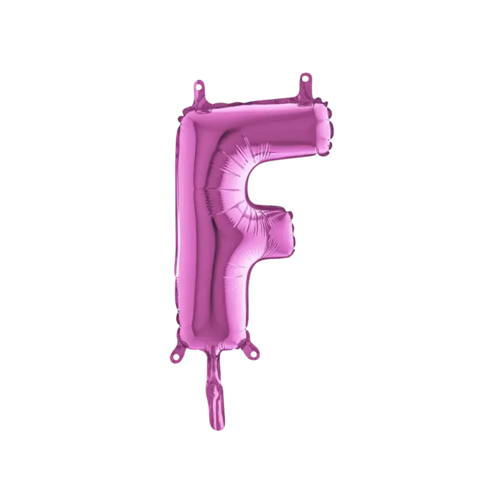 Ballon Lettre F Rose - 35cm