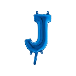 Ballon Lettre J Bleu - 35cm