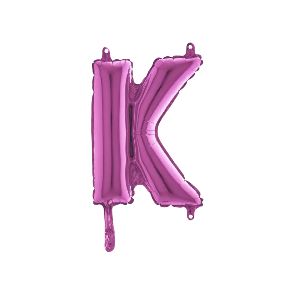 Ballon Lettre K Rose - 35cm