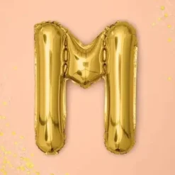 Ballon Lettre M Or - 35cm