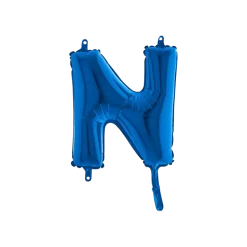 Ballon Lettre N Bleu - 35cm