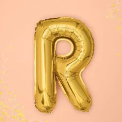 Ballon Lettre R Or - 35cm