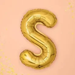 Ballon Lettre S Or - 35cm