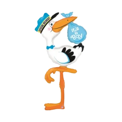 Ballon Livraison It's a Boy Cigogne Géant 152cm