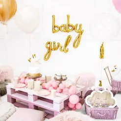 Ballon Métallique Baby Or 73x75cm
