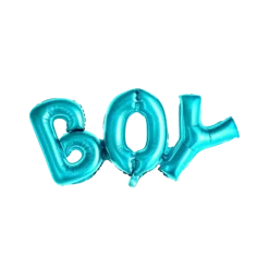 Ballon Métallique Boy Bleu 67x29cm