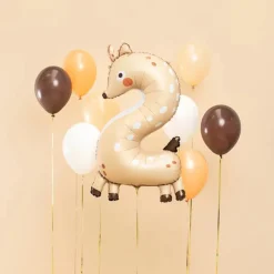 Ballon Mylar Chiffre 2 Biche 88 cm – Ballon Aluminium Anniversaire