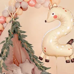 Ballon Mylar Chiffre 2 Biche 88 cm – Ballon Aluminium Anniversaire