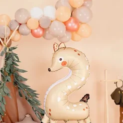 Ballon Mylar Chiffre 2 Biche 88 cm – Ballon Aluminium Anniversaire