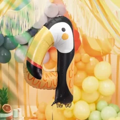 Ballon Mylar Chiffre 4 Toucan 80 cm – Ballon Aluminium Tropical