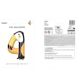 Ballon Mylar Chiffre 4 Toucan 80 cm – Ballon Aluminium Tropical