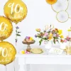 Ballon Mylar Rond 90 Ans Or 45 cm – Ballon Anniversaire Métallisé