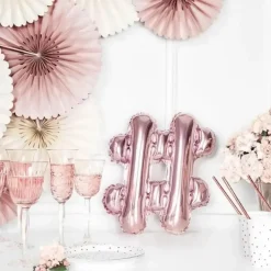 Ballon # Or Rose 35cm