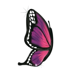 Ballon Papillon Holographique Rose 117cm