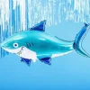 Ballon Requin - Mylar Brillant - 102x62 cm