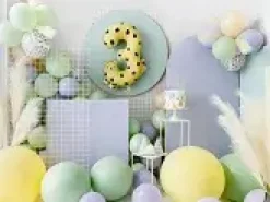 Ballon rond géant jaune crème pastel 1 m – ballon XXL pour décoration d'anniversaire et événement