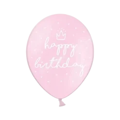 Ballons "HAPPY BIRTHDAY" Roses (Lot de 6)