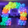 50 Ballons Latex Néon Fluo Assortis – Décoration Soirée UV