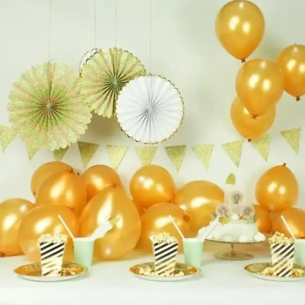 Ballons LED en latex - Or illooms®