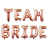 Ballons lettres TEAM BRIDE Or Rose