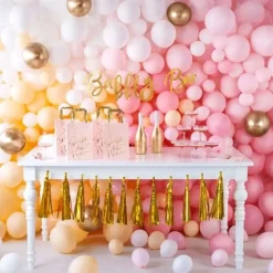 50 Ballons Métalliques Brillants Or