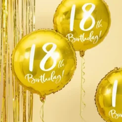 Ballon 18th Birthday Or ø45cm