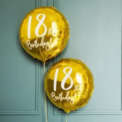 Ballon 18th Birthday Or ø45cm