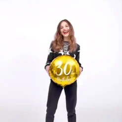 Ballon 30th Birthday Or ø45cm