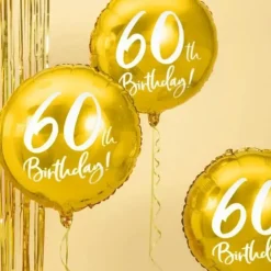 Ballon 60th Birthday Or ø45cm
