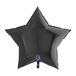 Ballon Étoile Métallique Noir 91cm