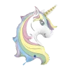 Ballon Tête de Licorne 99cm