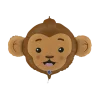 Ballon tête de Singe 91cm