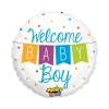 Ballon "Welcome Baby Boy" Rond ø53cm
