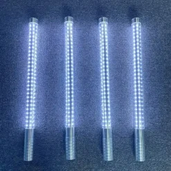 BATON XXL LED BOUTEILLE V.I.P ARGENT - 60x4cm