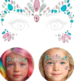 Bijoux Visage Licorne – Strass Visage Enfant