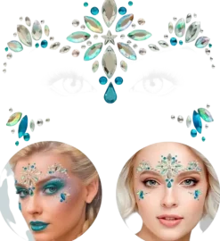 Bijoux Visage Reine des Glaces – Strass Visage Carnaval