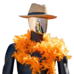 Boa en Plumes Orange - 180 cm