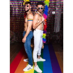 Boa Plumes Arc-en-ciel 180 cm – Accessoire Déguisement Pride, Carnaval et Soirée