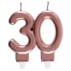 Bougie 30 ans Or rose