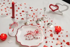 Bougie décorative fleur Rose sculptée – Rouge