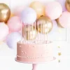 12 bougies anniversaire rose claire (14cm)