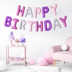 12 bougies anniversaire violet (14cm)