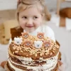 Bougies d'anniversaire tête d'ours (lot de 6)