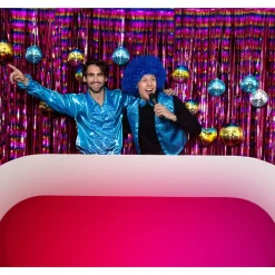 Boule Disco Arc-en-ciel 15 cm – Décoration Fête Disco & Années 80