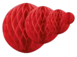 Boule en papier de soie rouge 20 cm – décoration suspendue pour anniversaire, mariage et fête