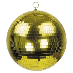 Boule à Facettes Disco Or - 20cm