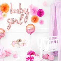Boule Nid d'Abeille Alvéolée Rose 20 cm – Décoration Papier de Soie